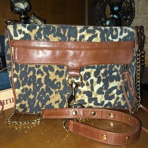 Leopard Canvas MAC Crossbody Bag